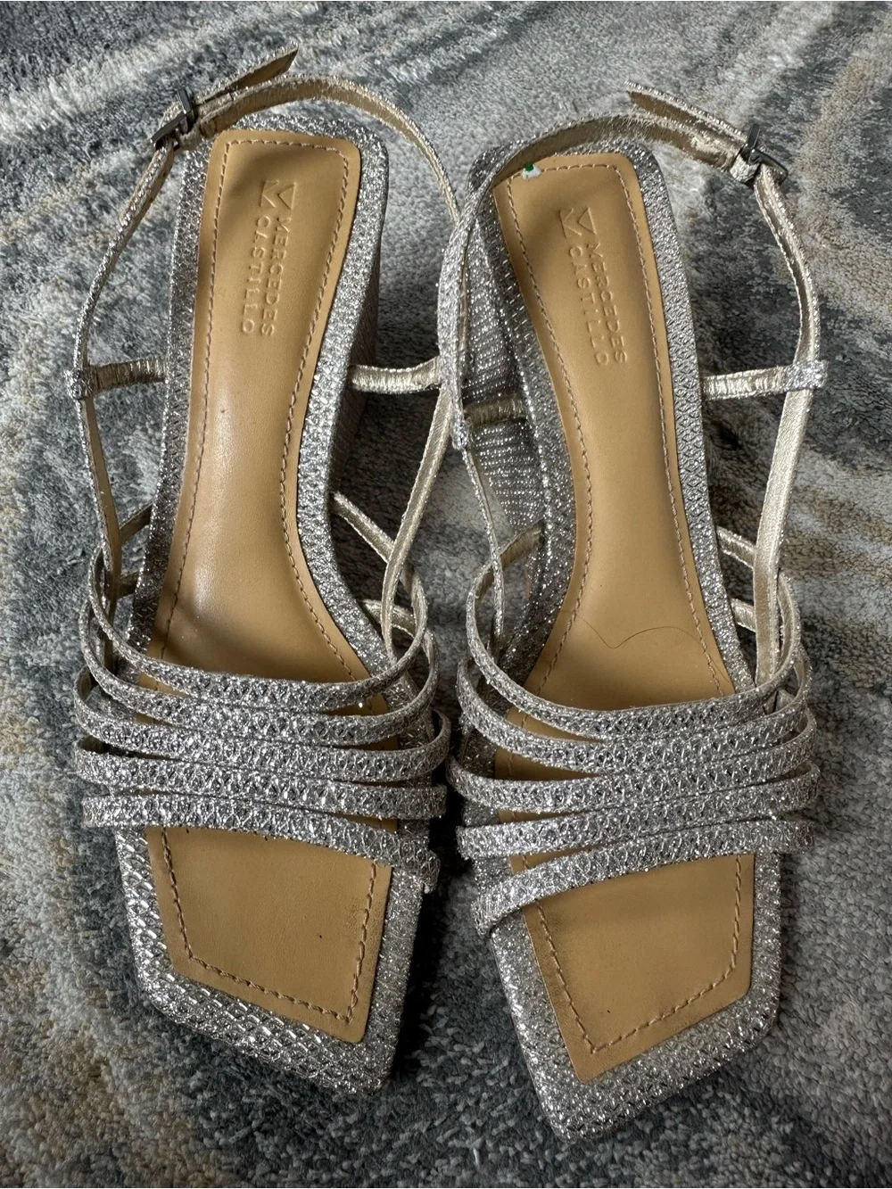 MERCEDES CASTILLO glitter strapped
